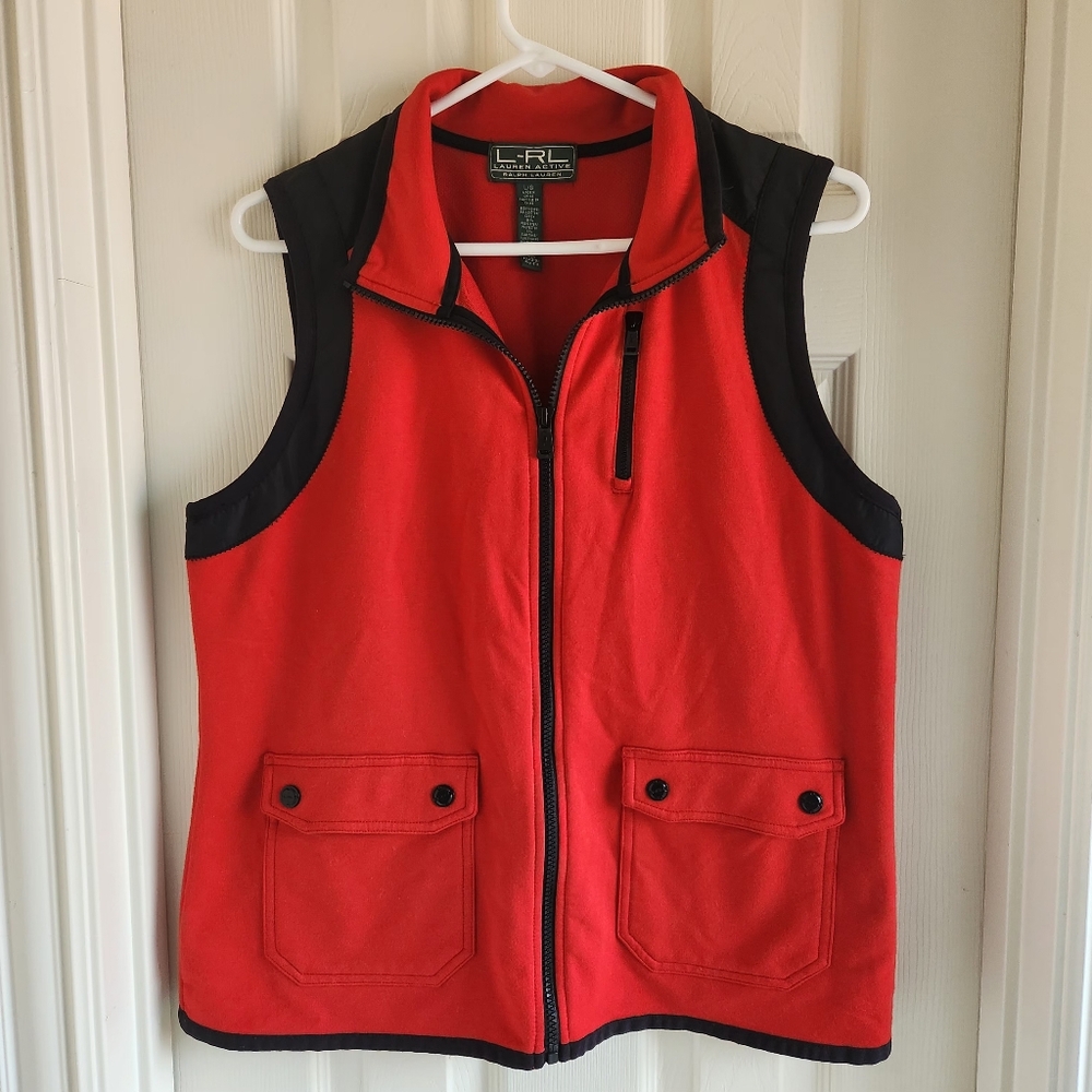 Ralph Lauren Active‎ Womens Vest Full Zip Casual Equestrian Gorpcore Size L